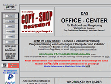 Tablet Screenshot of copy-shop-rossdorf.de
